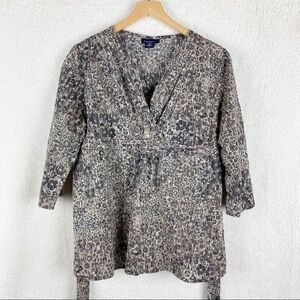 New Additions Maternity Faux wrap Top 3/4 sleeve L